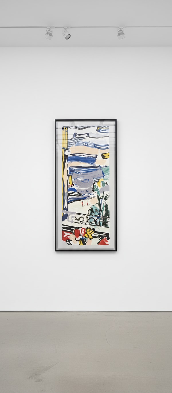 Roy Lichtenstein - View From The Window, from Landscapes Series, (C. 215), 1985, Lithograph with woodcut and silkscreen