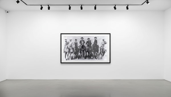 Russell Young - Magnificent Seven, 2017, Enamel screen print with diamond dust