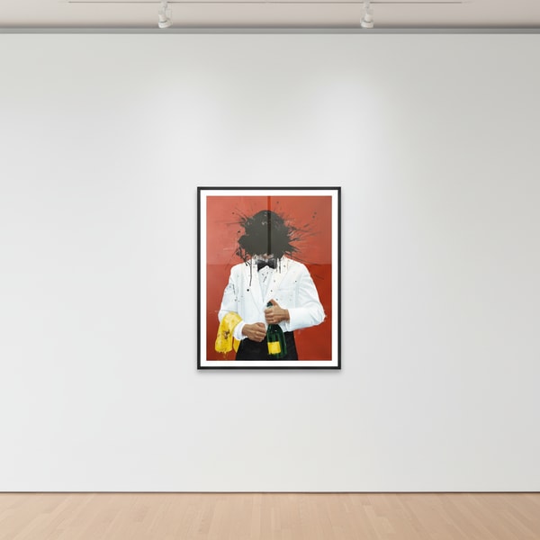 Sage Barnes - After Hours (Charcoal) Hand Embellished Print, 2023, Giclée on archival cold press cotton rag 300 gsm
Unique...