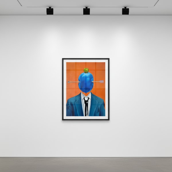 Sage Barnes - Bullseye (Orange) Limited Edition Print, 2023, Giclée on cold press cotton rag 300 gsm