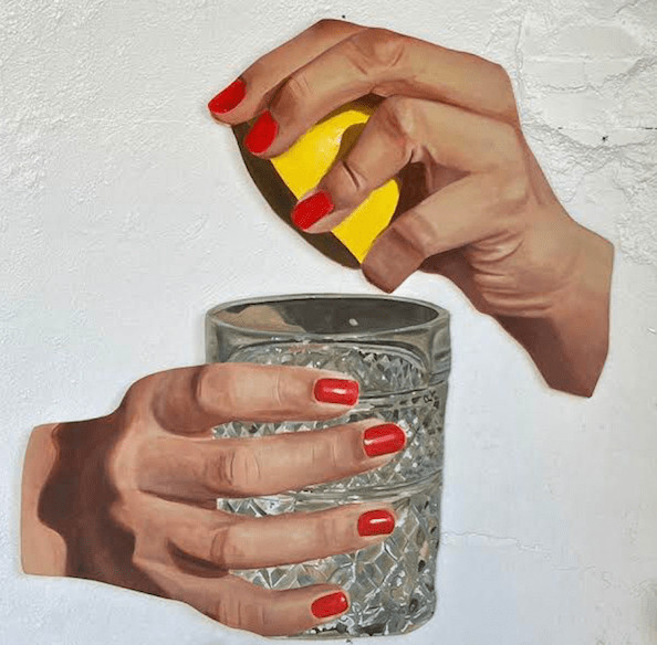 Sage Barnes - Happy Hour, 2022, Acrylic on canvas