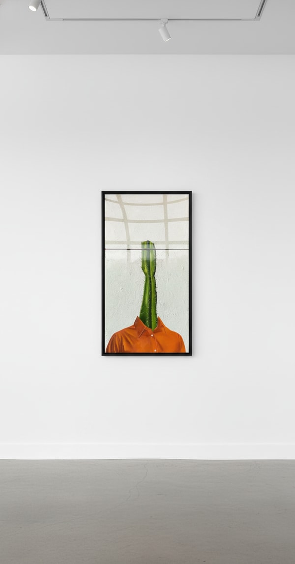 Sage Barnes - Room to Grow, 2021, Acrylic and stucco on canvas