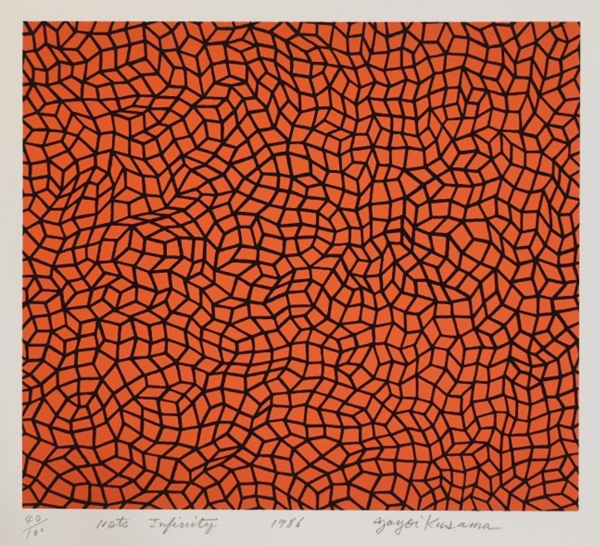 Yayoi Kusama - Infinity Nets (Orange), 1986