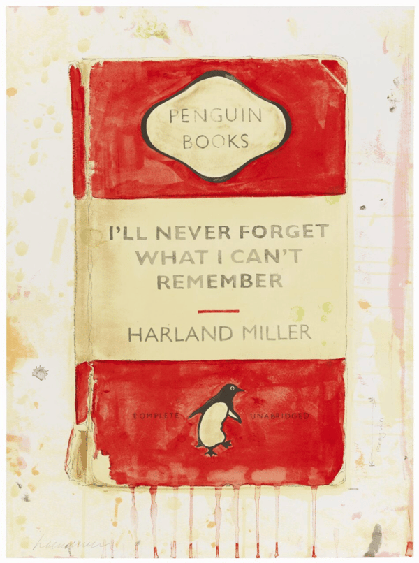 Harland Miller - I'll Never Forget What I Can't Remember, 2015