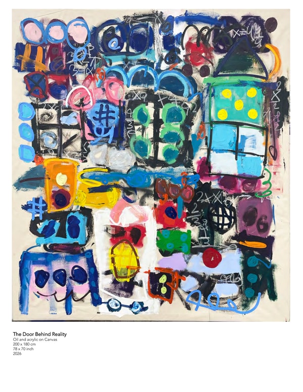 Taher Jaoui - Fragile Secrets, 2026, Oil and Acrylic on Canvas