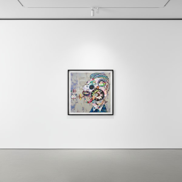 Takashi Murakami - An Homage to Francis Bacon (Study for Head of George Dyer, Moire), 2016, Offset lithograph