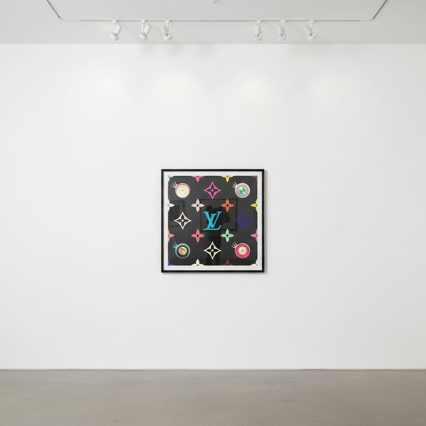 Takashi Murakami - Eye Love Superflat (Black), 2003, Silkscreen