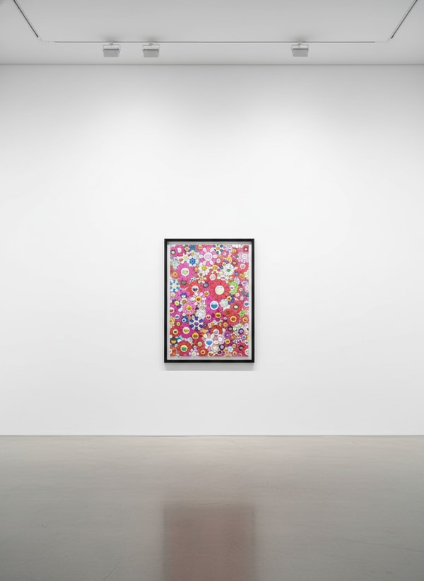 Takashi Murakami - Homage to Monopink 1960 D, 2011, 4c offset print + cold stamp