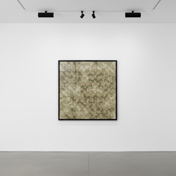 Takashi Murakami - Monogramouflage (denim), 2008, Screenprint