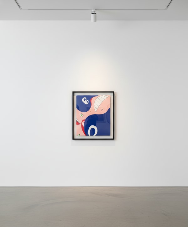 Takashi Murakami - Untitled (Blue DOB), 1995, Acrylic on canvas | 18x 15 inches