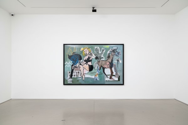 Terry Urban - No Expectations to Pass Through Here Again, 2025, Acrylic, oil, aerosol, and pastel on canvas