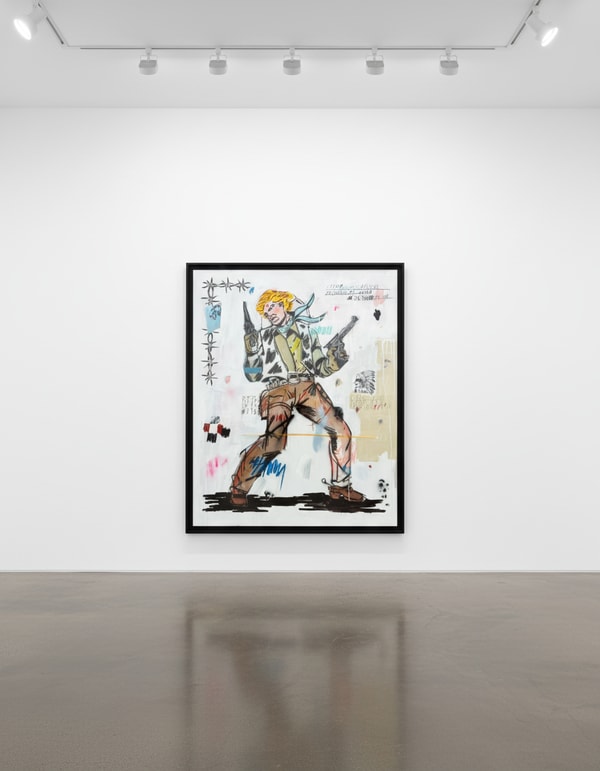 Terry Urban - Outlaw Blues, 2025, Acrylic, oil, pastel, ink, airbrush on canvas