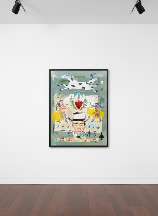 Terry Urban - Tejas Two Step, 2025, Acrylic, oil, pastel, ink, aerosol on canvas