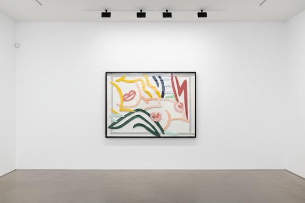Tom Wesselmann - Bedroom Blonde Black and Green Pillows, 1986, Enamel on cut-out aluminum