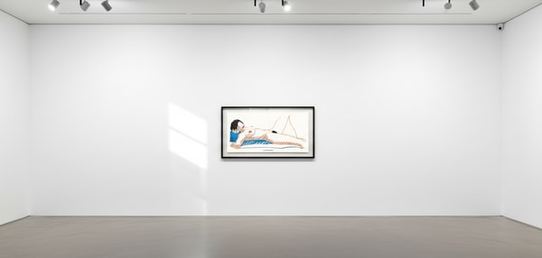 Tom Wesselmann - Monica Lying On Her Back, 1988-97, Alkyd oil on cut out steel