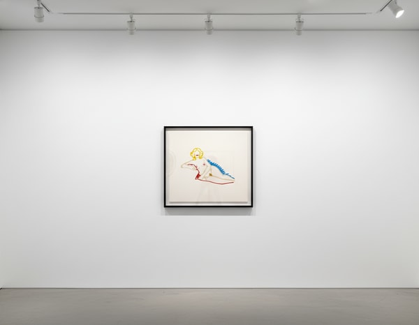 Tom Wesselmann - Rosemary Lying On One Elbow, 1989, Laser-cut steel with alkyd oil