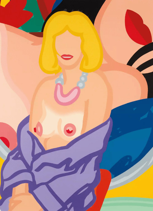 Tom Wesselmann - Claire Sitting with Robe Half Off (Vivienne), 1993