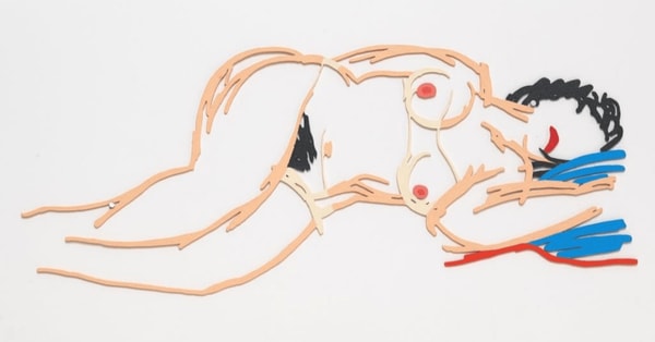 Tom Wesselmann - Hedy Sleeping, 1962-90, Alkyd on cut-out steel