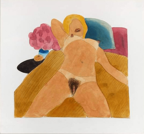 Tom Wesselmann - Nude Drawing (For Erotic Nude), 1967-74, Pencil and liquitex on paper