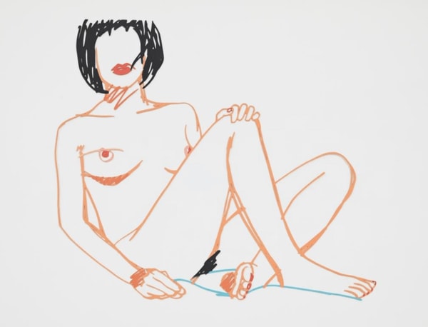 Tom Wesselmann - Sitting Nude Edition, 1987, Enamel on cut-out steel