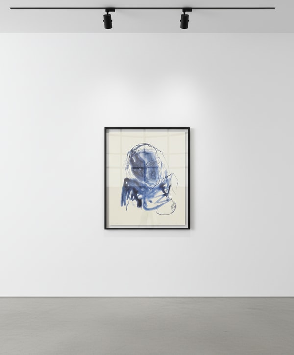 Tracey Emin - Blue Madonna, 2020, 2 color lithograph on Somerset velvet warm white 400gsm