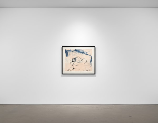 Tracey Emin - Curled Up, 2022, 2 colour lithographs on Somerset Velvet Warm White 400gsm