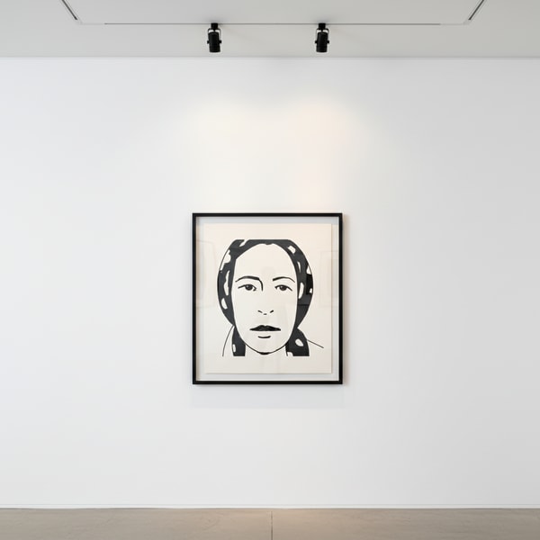 Alex Katz - Ada #1, 2017, 1-color etching, hand-pulled on 300 gsm Somerset Satin White fine art paper