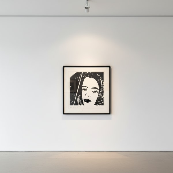 Alex Katz - Ada #4, 2017, 1-color etching, hand-pulled on 300 gsm Somerset Satin White fine art paper