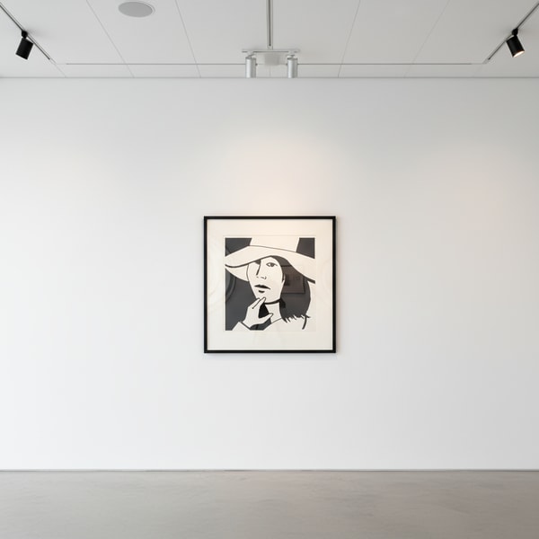 Alex Katz - Ada #6, 2017, 1-color etching, hand-pulled on 300 gsm Somerset Satin White fine art paper