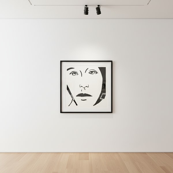 Alex Katz - Ada #9, 2017, 1-color etching, hand-pulled on 300 gsm Somerset Satin White fine art paper