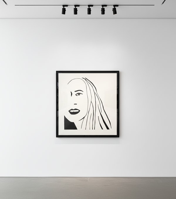 Alex Katz - Ariel 3, 2021, Woodcut
