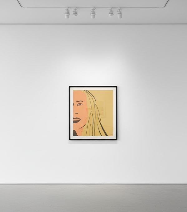 Alex Katz - Ariel 4, 2021, Woodcut