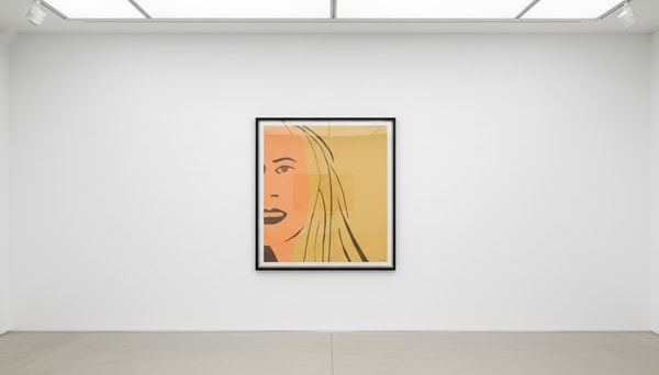 Alex Katz - Ariel 4 & 5, 2021, Set of two 4-color woodcut print on Somerset Satin White 300gsm fine art paper