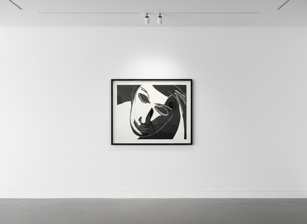 Alex Katz - Black and White Dancer, 2021, Woodcut