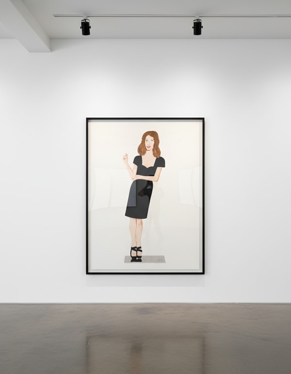 Alex Katz - Black Dress 2 (Cecily), 2018, Cutout from shaped shaped powder-coated aluminum, printed on each side with UV c...