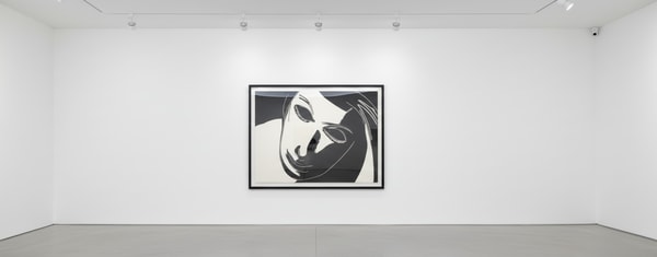 Alex Katz - Black & White Dancer and Purple Dancer set, 2021, 1-color woodcut on Somerset 300 gsm 
2-color woodcut on Som...