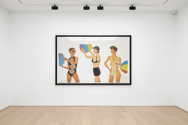 Alex Katz - Chance, 2016, Baked archival UV inks on powder coated 1/8 aluminum mounted on polished aluminum base