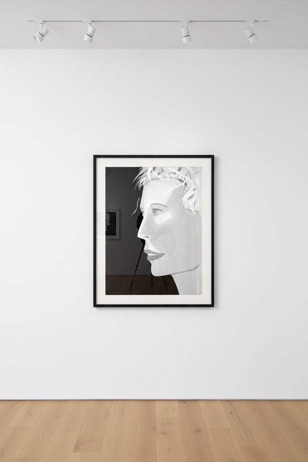 Alex Katz - Coca Cola Girl Black and White, 2018, Archival pigment ink on Entrada Rag Bright White 300 gsm fine art paper