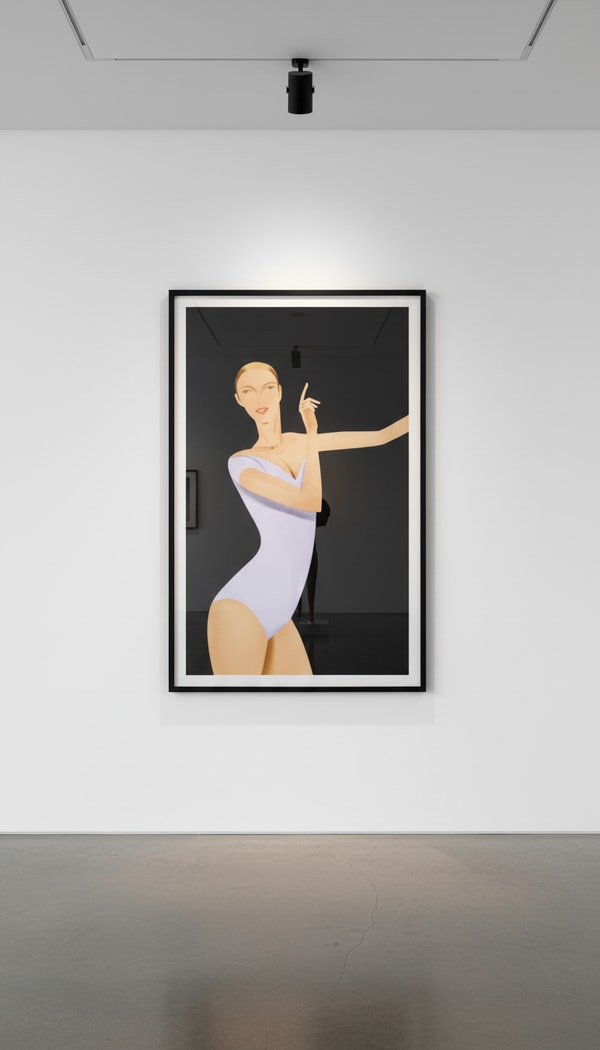 Alex Katz - Dancer 1, 2019, Silkscreen in colors on Saunders Waterford HP High White 425 gsm paper