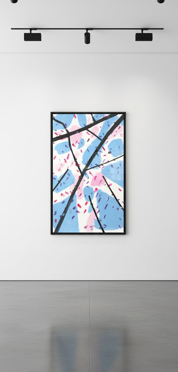 Alex Katz - Spring 1, 2024, Silkscreen in colors on Saunders Waterford High White HP 425 gsm fine art paper