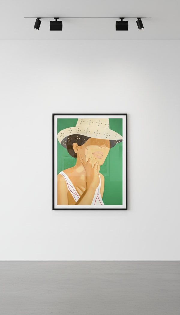 Alex Katz - Straw Hat Vivien, 2021, Silkscreen