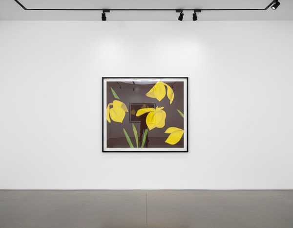 Alex Katz - Yellow Flags on Brown, 2023, Archival pigment ink print, on Innova Etching Cotton Rag 315 gsm
