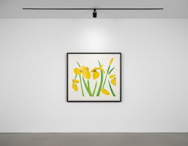 Alex Katz - Yellow Flags on White, 2023, Archival pigment ink print, on Innova Etching Cotton Rag 315 gsm