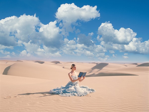 Tyler Shields - Blue Book, 2020, Digital C Print