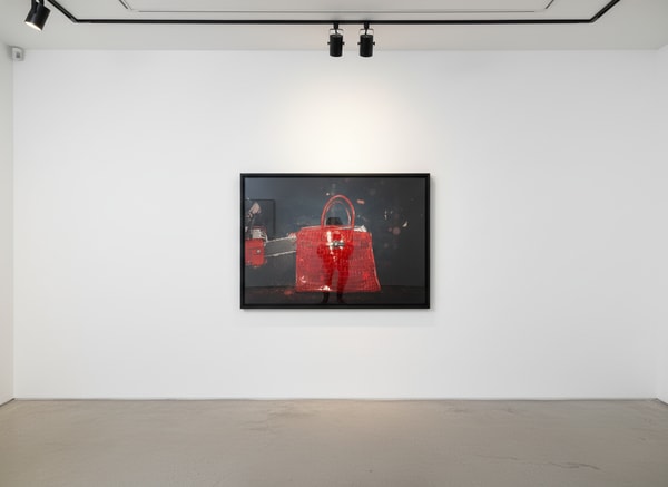 Tyler Shields - Chainsaw Birkin II, 2012, Digital c print