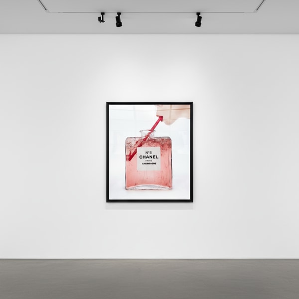 Tyler Shields - Champagne Chanel, 2016, Digital C Print