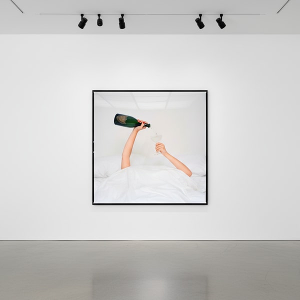 Tyler Shields - Champagne Hands, 2024, Chromogenic Print