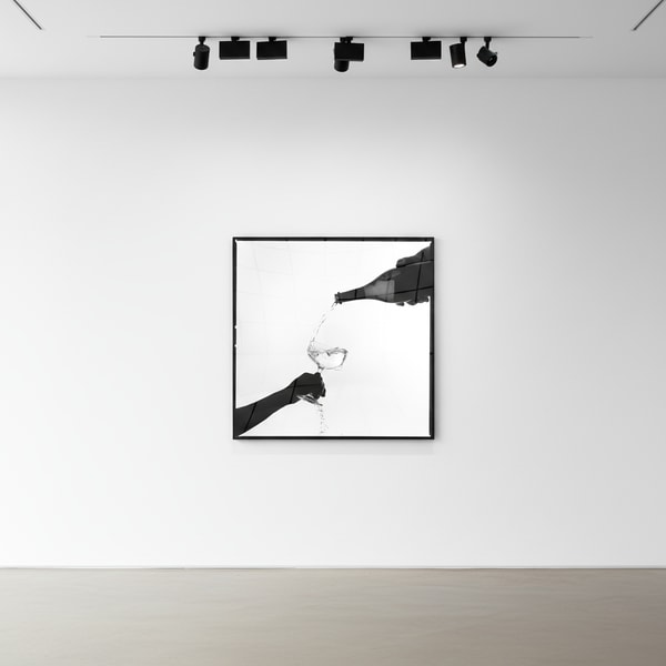 Tyler Shields - Champagne Silhouette, 2020, Digital c print