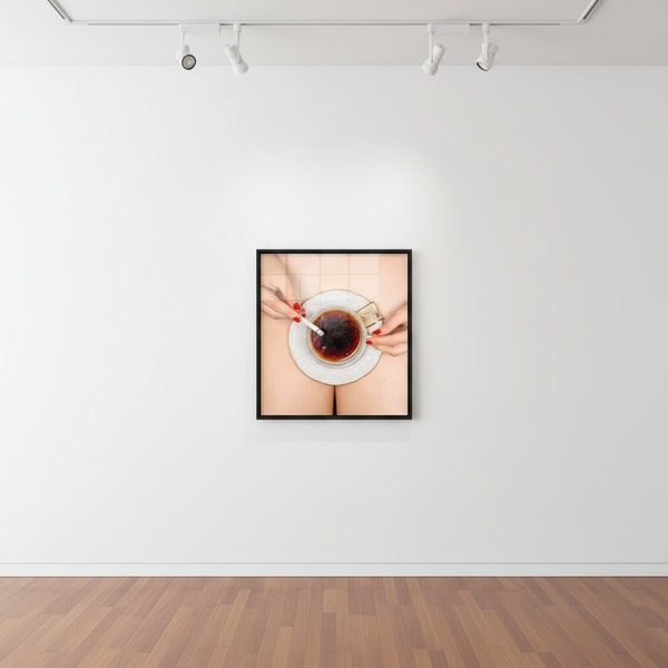 Tyler Shields - Coffee and Cigarettes, 2018, Digital c print