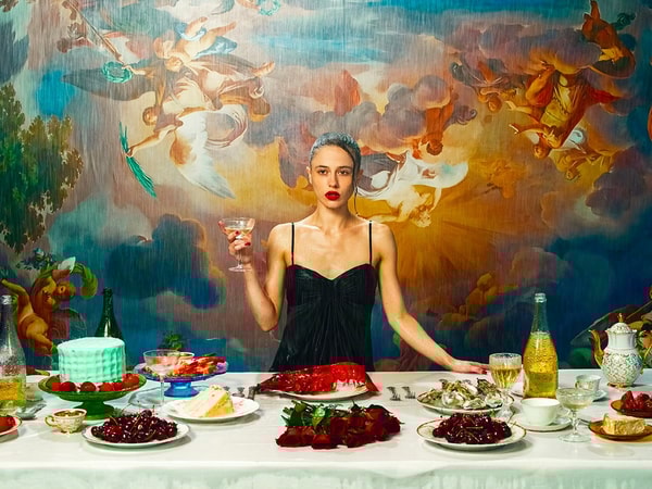 Tyler Shields - Dinner with Tu, 2024, Digital C Print